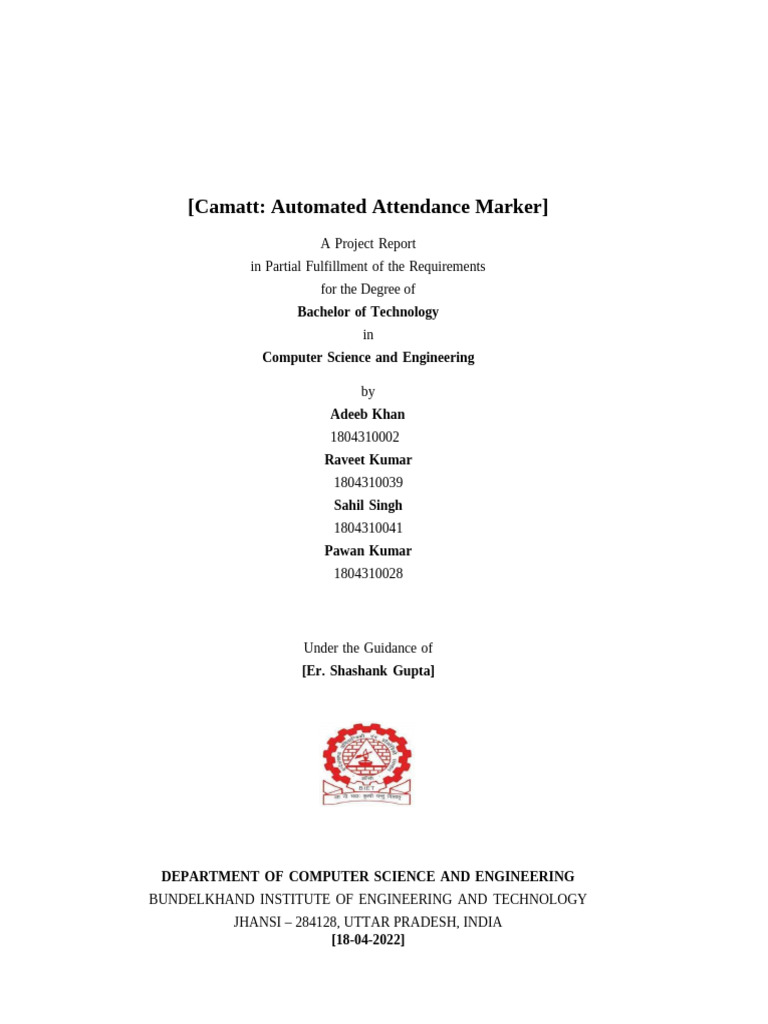 Group 7 Major Report Camatt | PDF | Image Segmentation | Python ...
