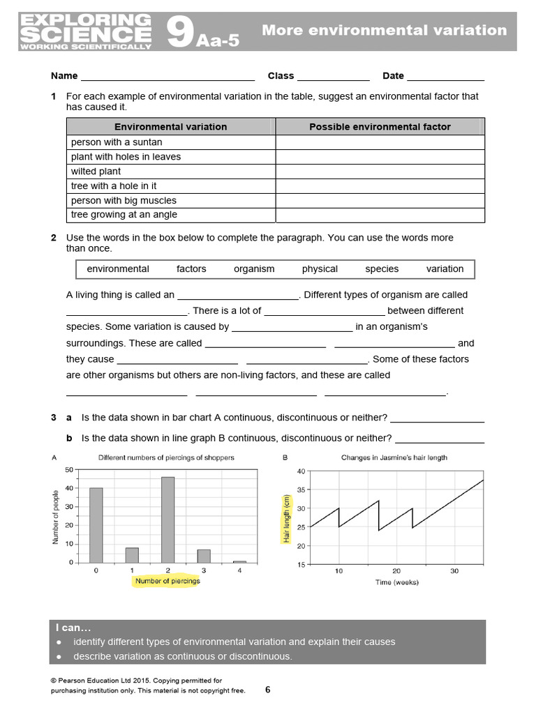 Understanding Environmental Variation | PDF | Organisms