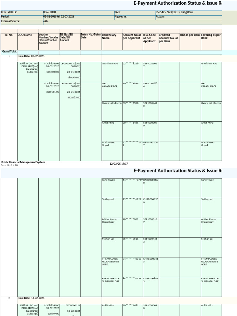 E-Payment Authorization Report 2025 | PDF