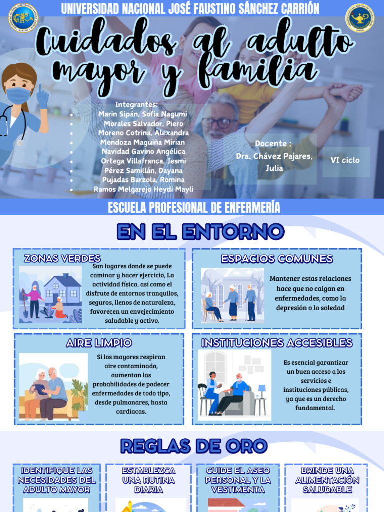 Cuidados Esenciales para Adultos Mayores | PDF | Alimentos | Percepción ...