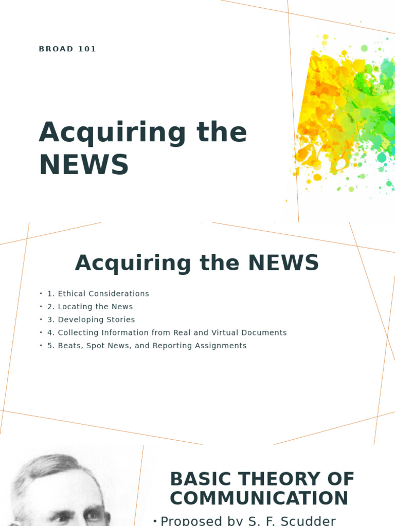 News Acquisition and Communication Models | PDF | Communication ...