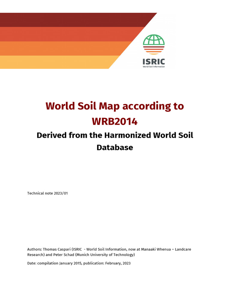 ISRIC WRB-map 2015 Final | PDF | Soil | Clay