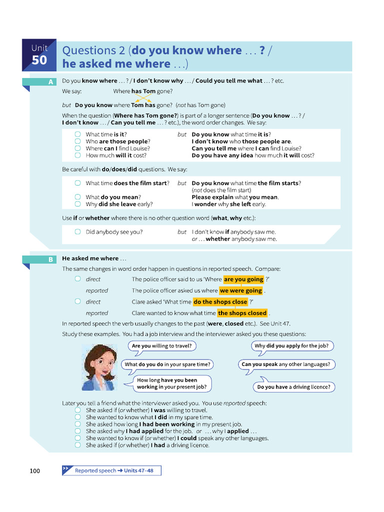 Murphy 50 Indirect Questions + | PDF