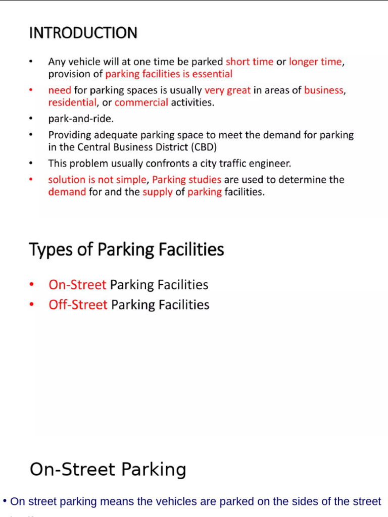 Parking | PDF
