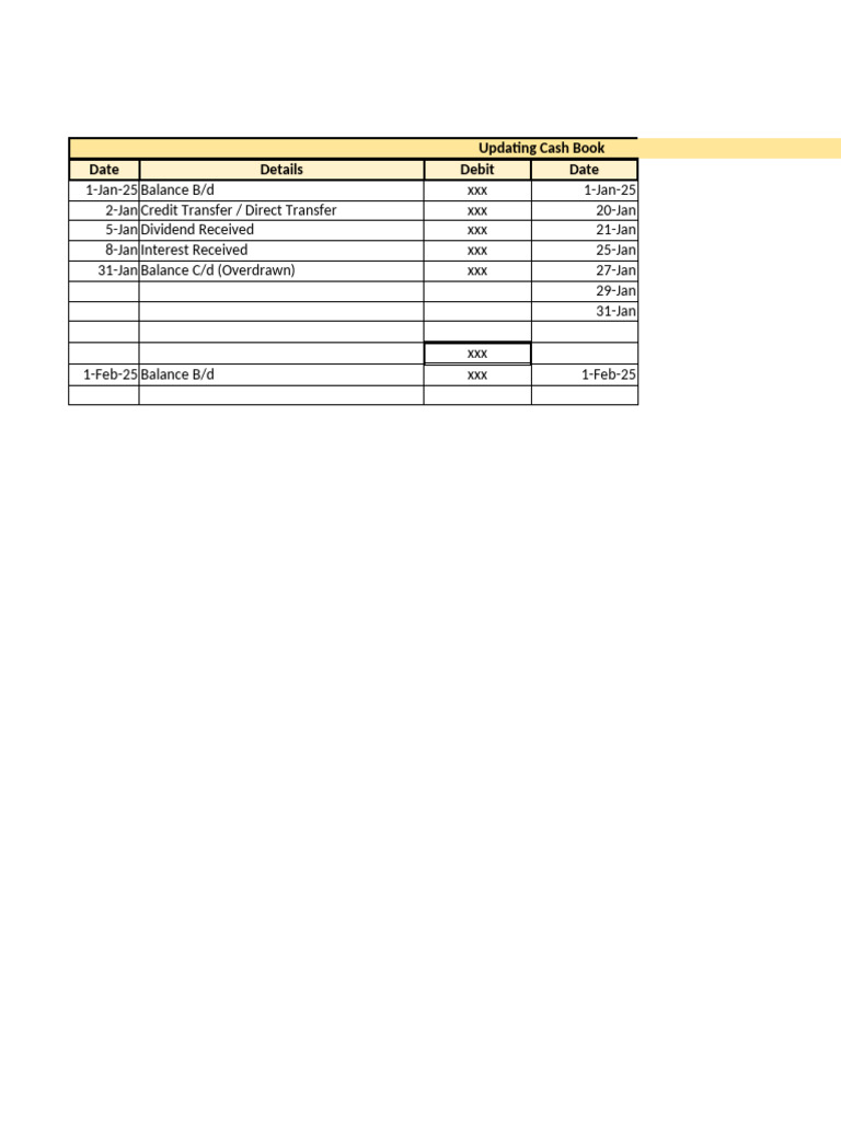 Bank Reconciliation Format Pdf