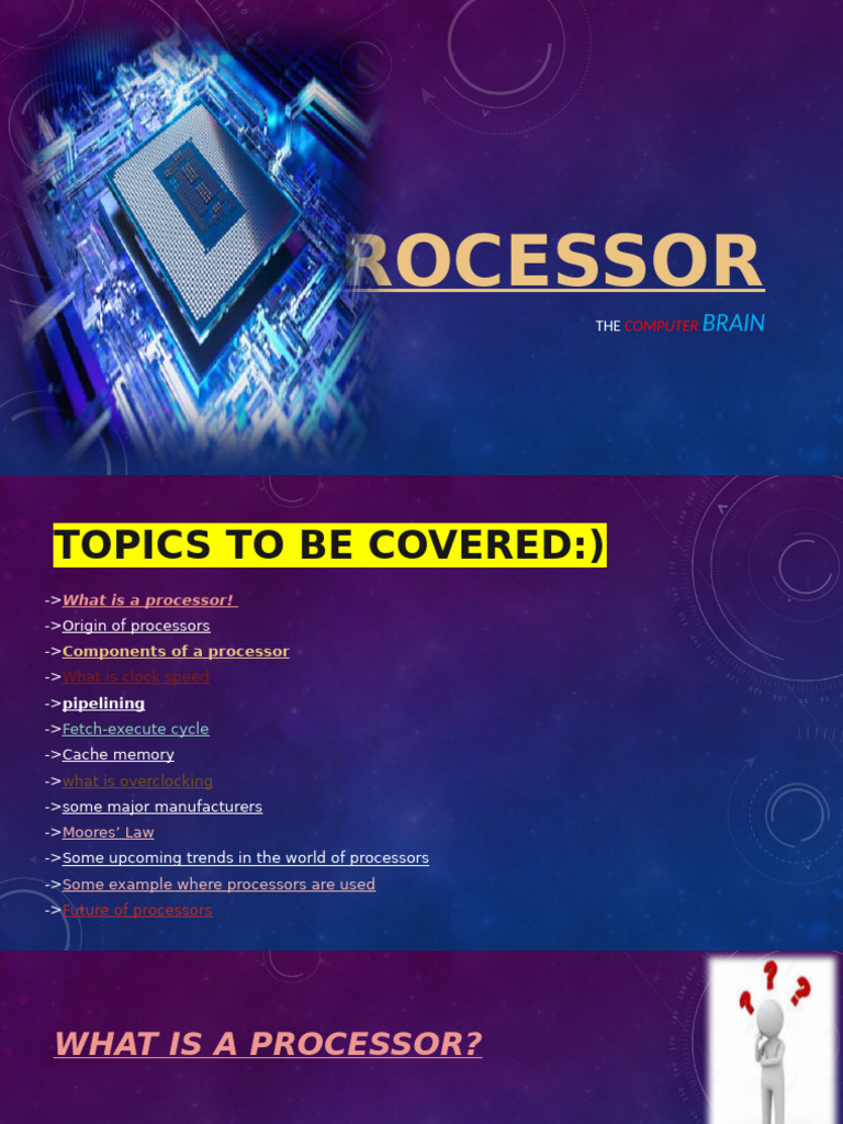 Major CPU Manufacturers: Intel & AMD | PDF | Central Processing Unit ...