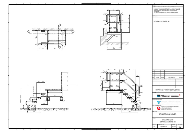 Staircase Type 2B Construction Drawing | PDF