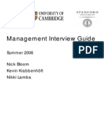 Management Interview Guide