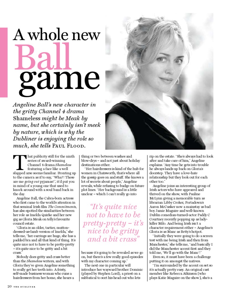 Angeline Ball s Bold Role In Shameless PDF Entertainment General 