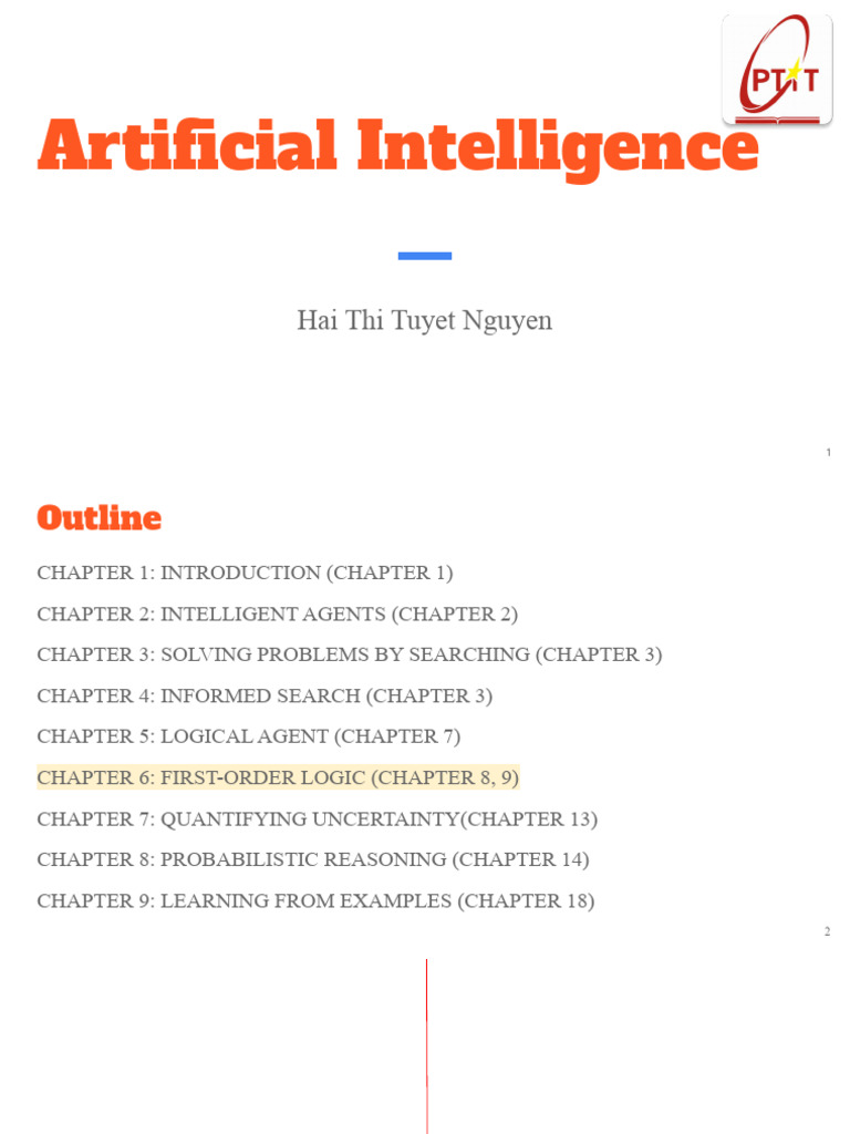 Understanding First-Order Logic in AI | PDF | First Order Logic | Logic