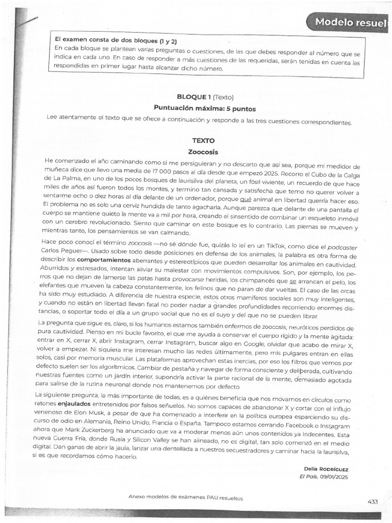 Texto para BACH examen 3a evaluación | PDF