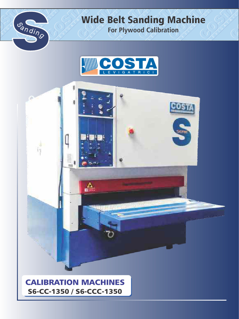 Wide Belt Sanding Machine for Plywood Calibration | PDF | Calibration ...