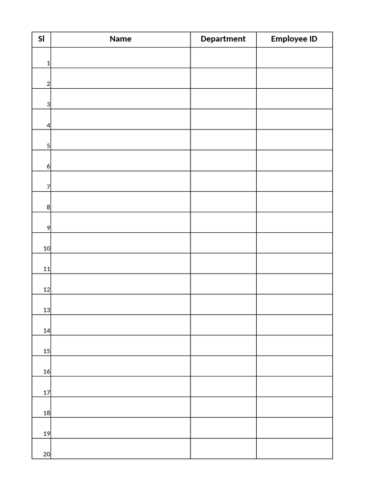 Employee Update Log Template | PDF