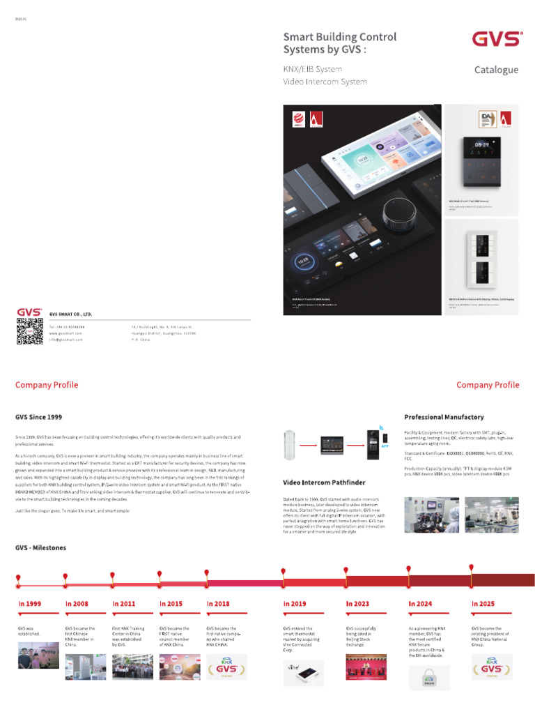 GVS Smart Building Control Systems 2025.01 HD | PDF