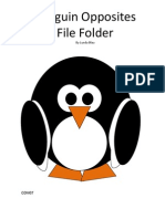 Penguin Opposites File Folder