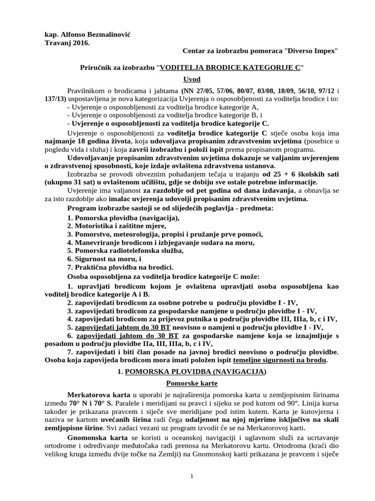 A-Voditelj Brodice C 2016 | PDF