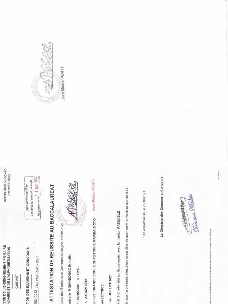 ATTESTATION | PDF