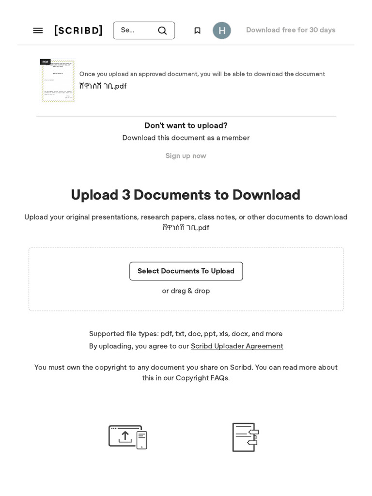 Upload A Document - Scribd | PDF | Scribd | Computing