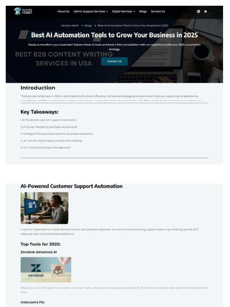 Final Vanatorassistme Best Ai Automation Tools To Grow Your Business in ...