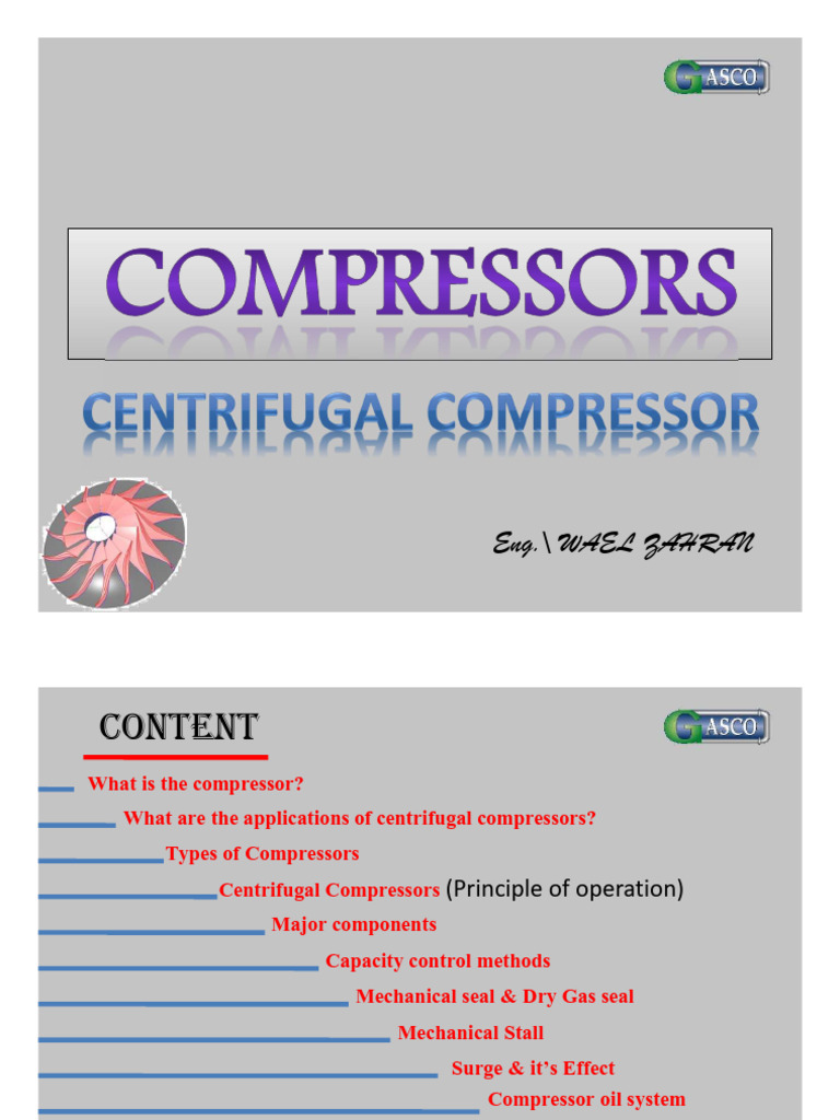 Centrifugal Compressor Course 1747023745 | PDF | Chemical Equipment ...