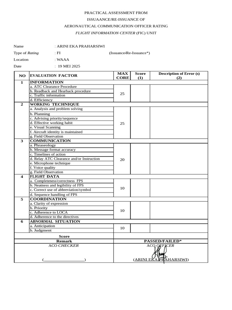 Form Praktek Fi Ae | PDF