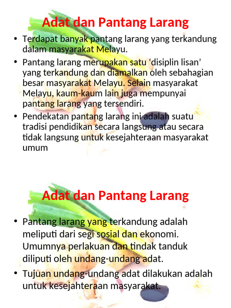 K01369 - 20200101122950 - Adat Dan Pantang Larang | PDF