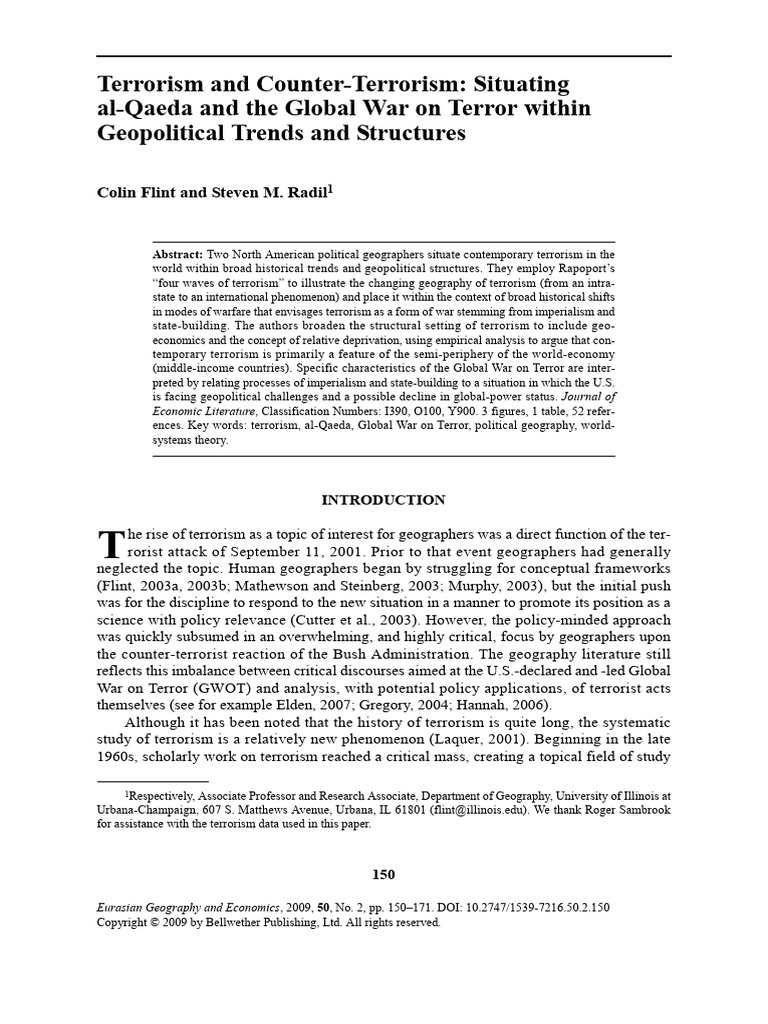 Terrorism's Geopolitical Context Explained | PDF | Human Development ...