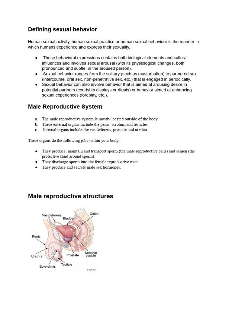 Copy of Module 2.1- Sexual Behavior Definition- Make and female ...