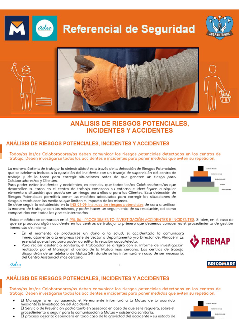 Análisis de Riesgos y Seguridad Laboral | PDF | Equipo de protección ...