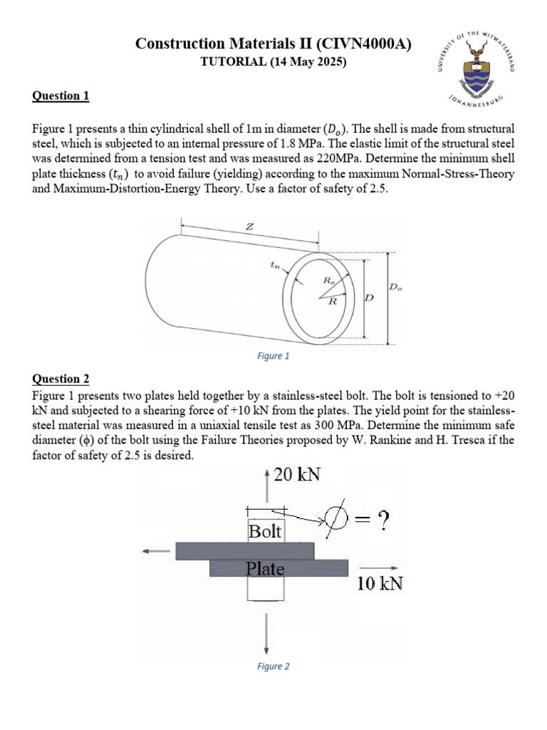 Construction Materials: Shell & Bolt Analysis | PDF
