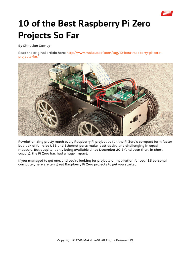 10 of The Best Raspberry Pi Zero | PDF | Raspberry Pi | Internet Of Things