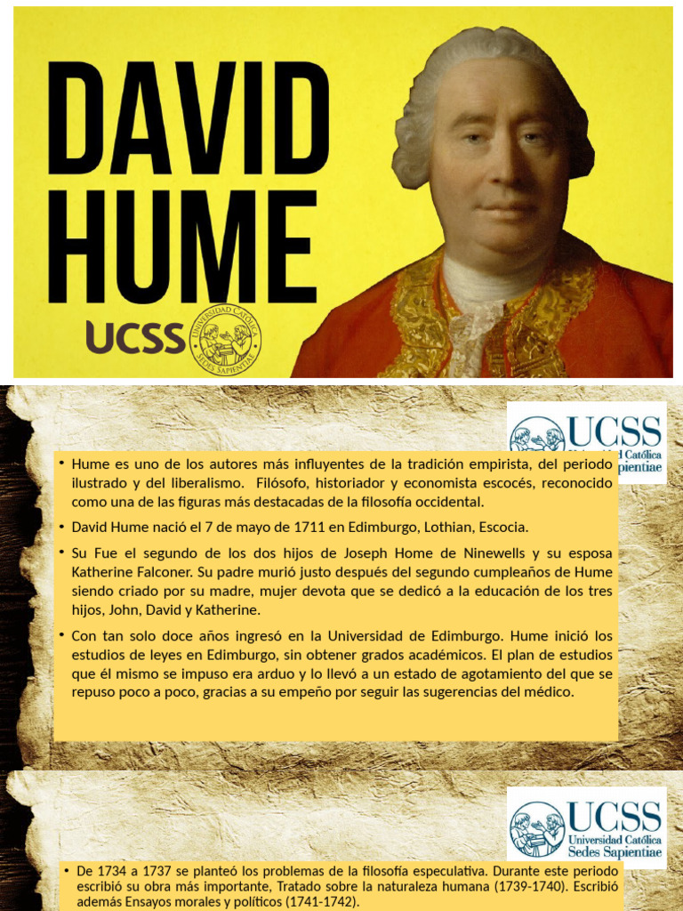 Vida y Filosofía de David Hume | PDF | David Hume | Causalidad