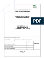 Exp. Nº1 Química Org. e Bioquímica Exp.