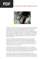 Sarau Literário expõe obras de alunos do SESI na capital