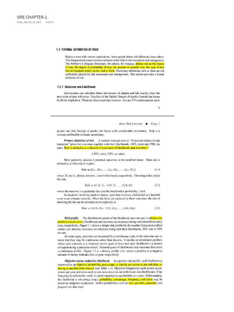 ISRE Chapter 1 Overview and Content | PDF