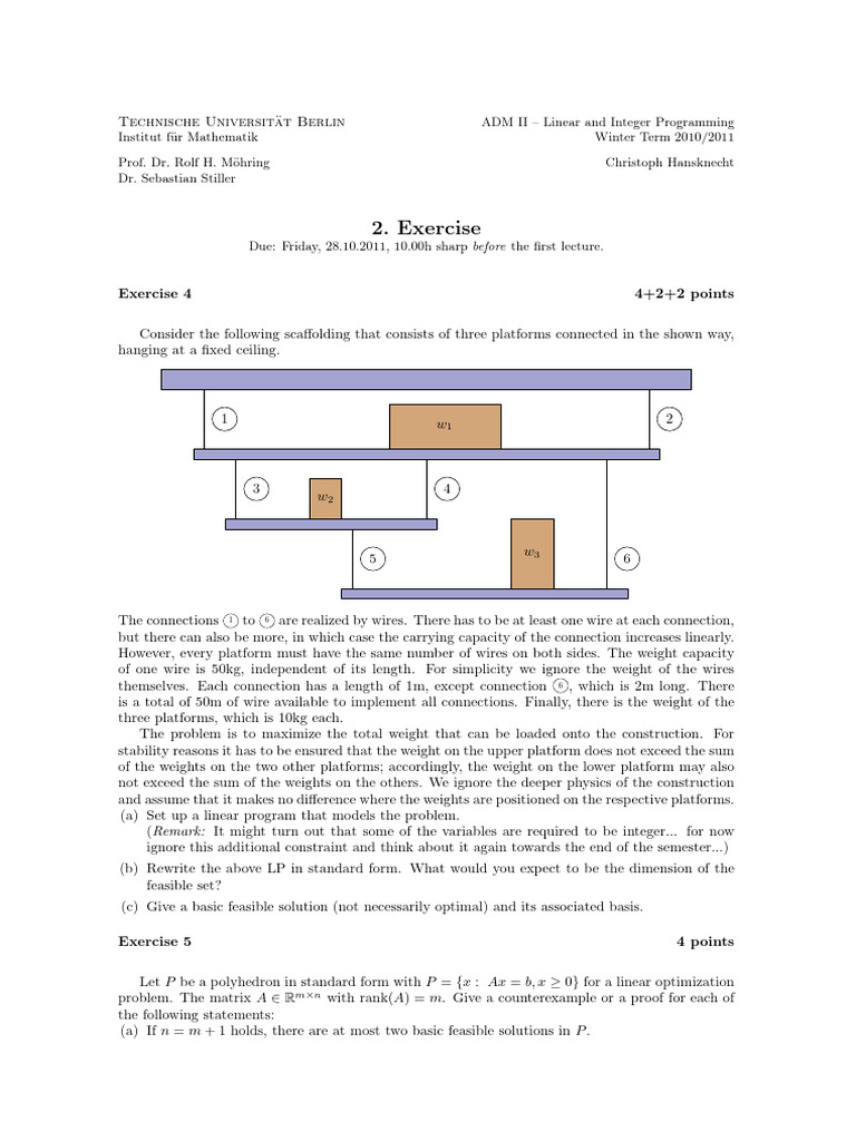Linear Programming Exercises and Solutions | PDF | Theoretical Computer ...