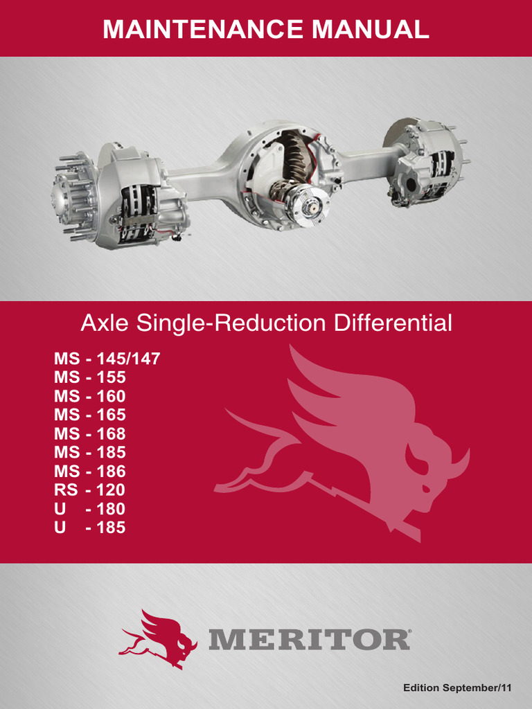 Meritor Differential Maintenance Guide | PDF | Bearing (Mechanical) | Gear