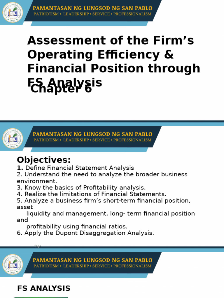 Financial Statement Analysis Overview | PDF | Return On Equity ...