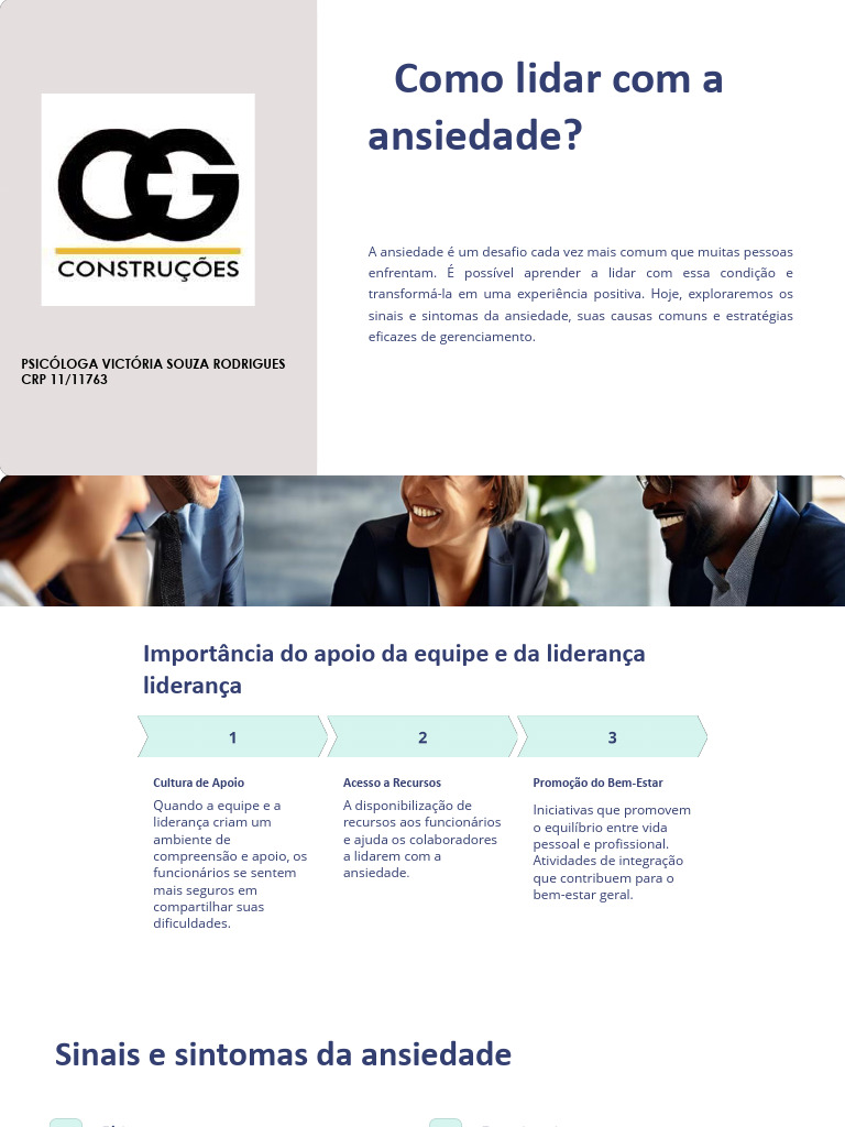 Como Lidar com a Ansiedade no Trabalho | PDF | Ansiedade | Liderança