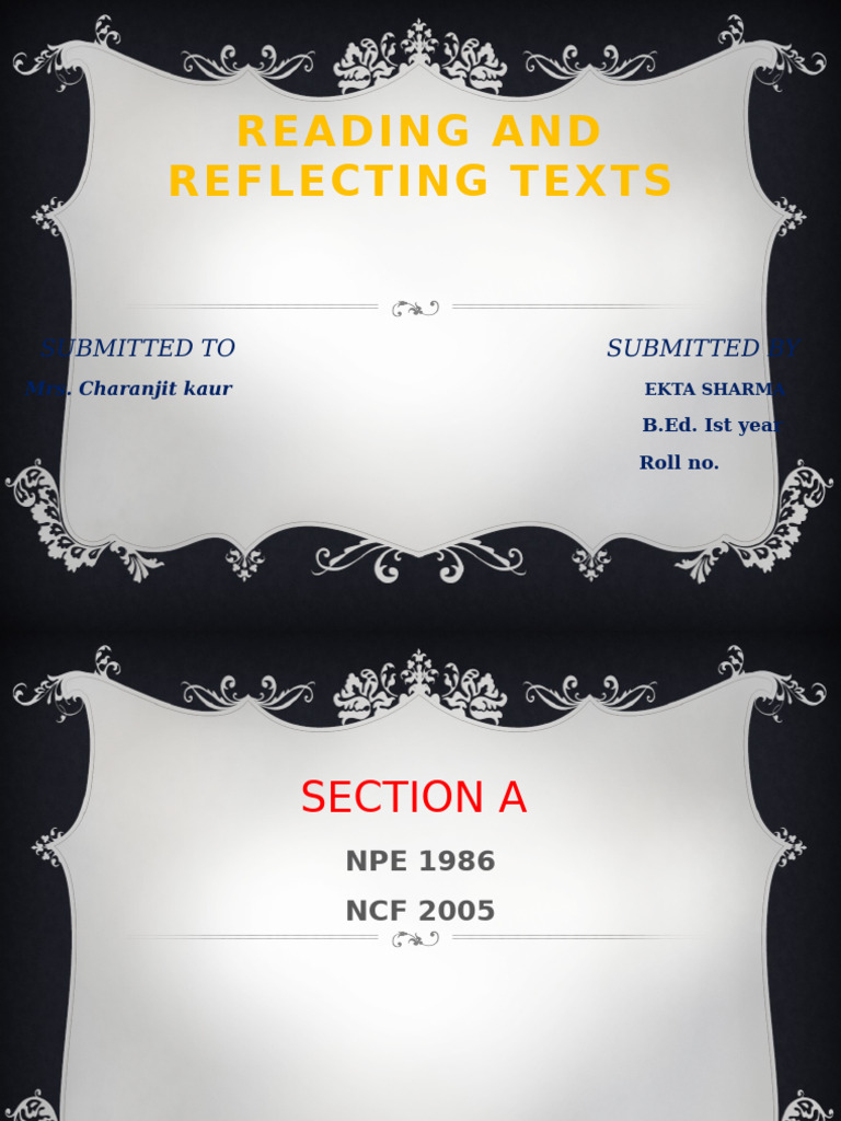 Reflections on NPE 1986 and Pedagogy | PDF | Learning | Cognition