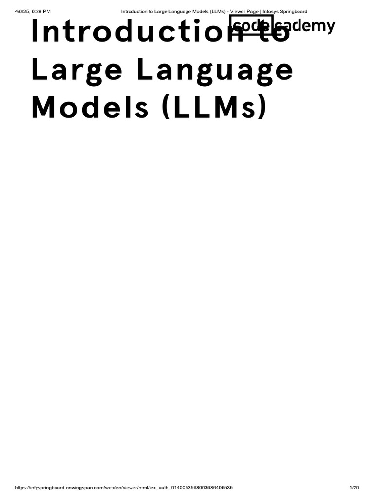 Overview of Large Language Models | PDF | Computational Science ...