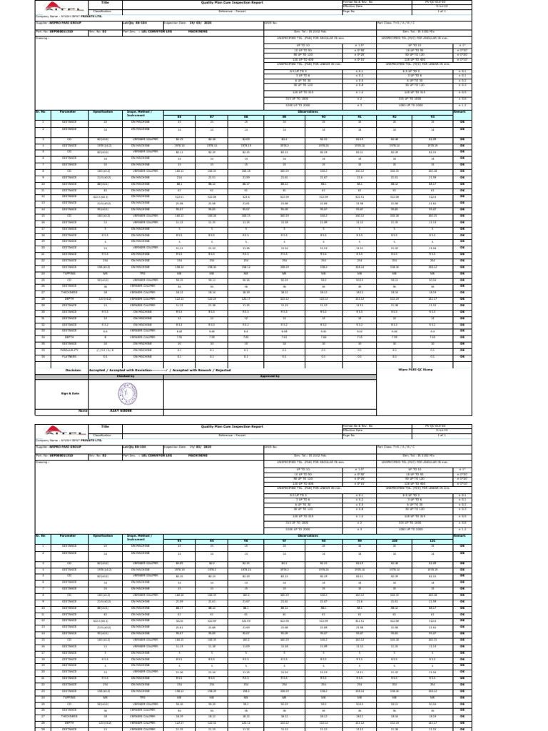 Uep000011310 MCH 86 To 104 | PDF | Length