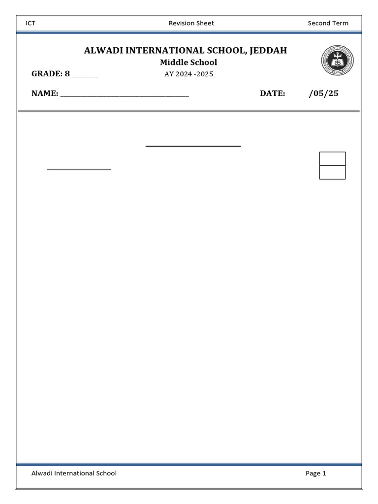 Revision Sheet Blank | PDF | Computer File | Spamming