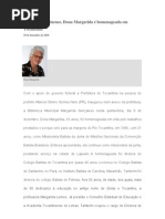 Cidadã Tocantinense Margarida Lemos Gonçalves