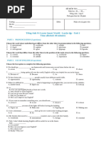 English 9 Unit 6 Test Paper | PDF | Oceanography | Physical Geography