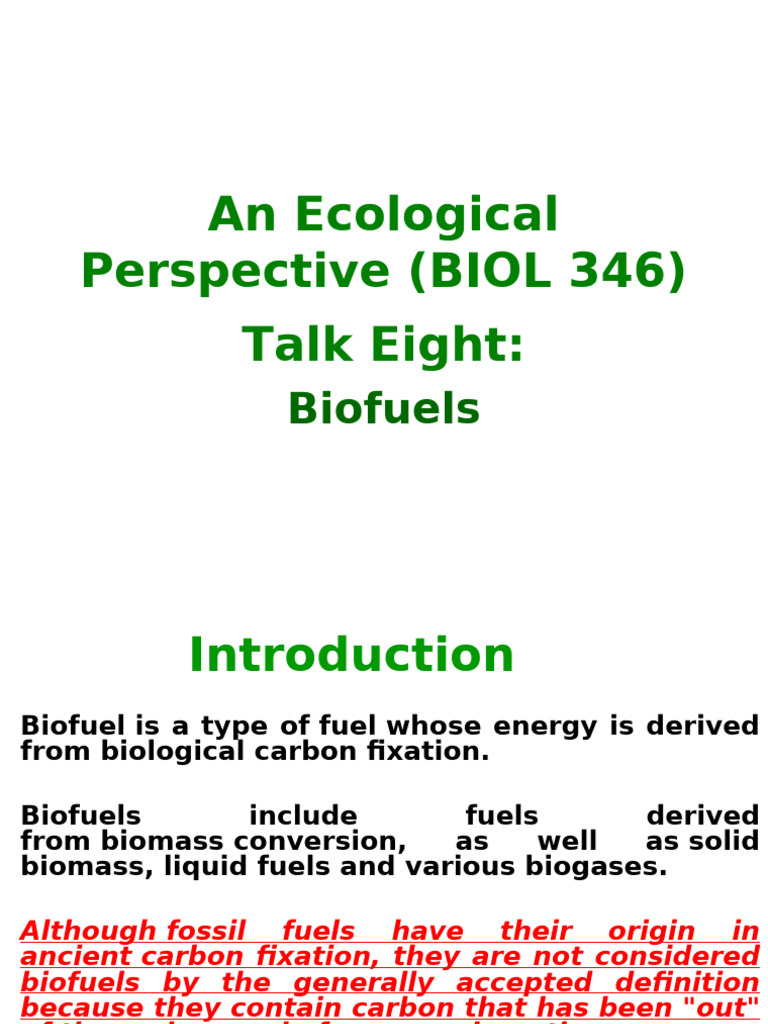 Understanding Biofuels and Their Types | PDF | Biofuel | Petroleum