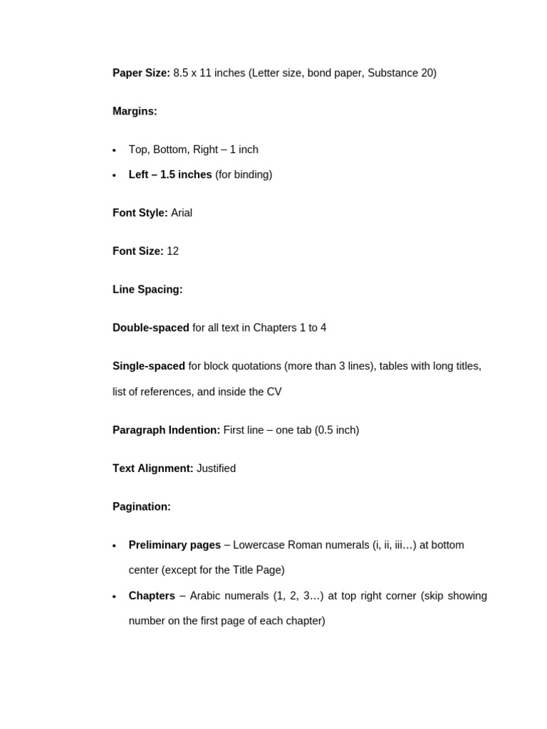 Undergraduate Thesis Formatting Guide | PDF | Hypothesis | Thesis
