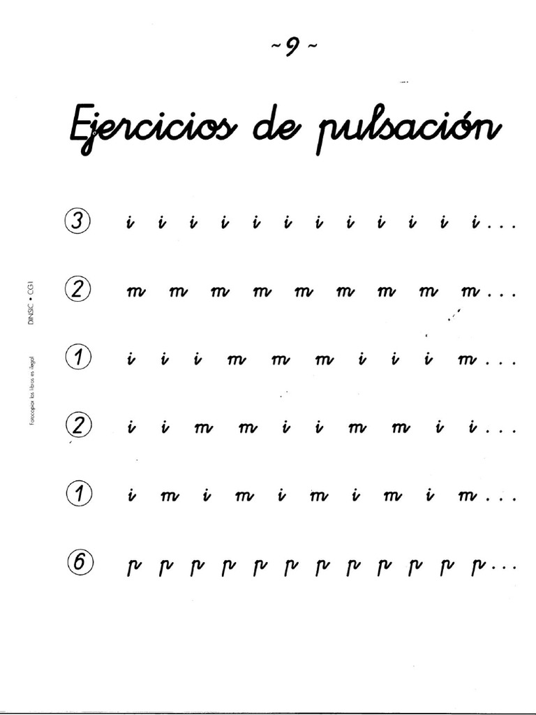 Ejercicios de Pulsación | PDF