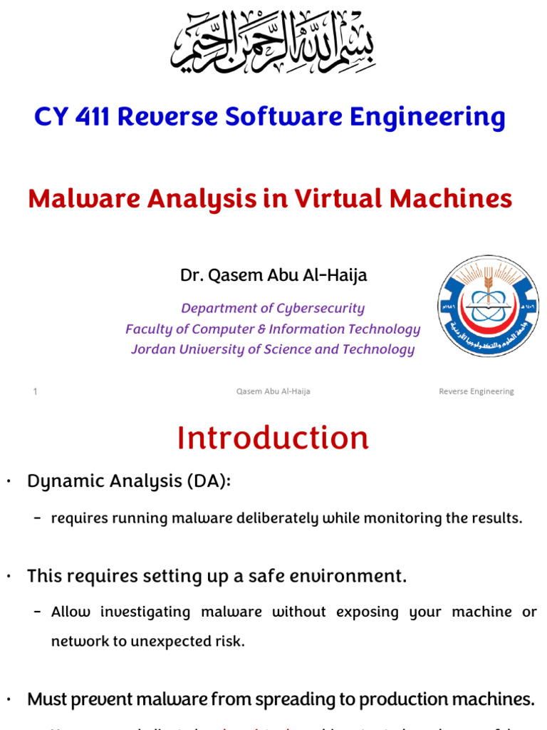 04 - Malware Analysis in Virtual Machines | PDF | Virtual Machine ...