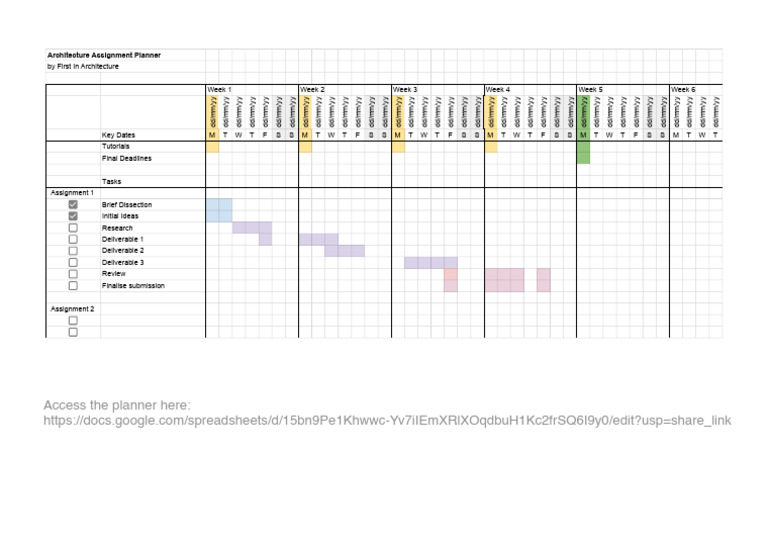 Architecture Assignment Planner - Architecture Assignment Planner | PDF